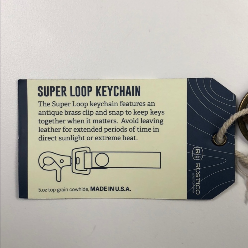 Rustico super loop keychain - Picture 2 of 3